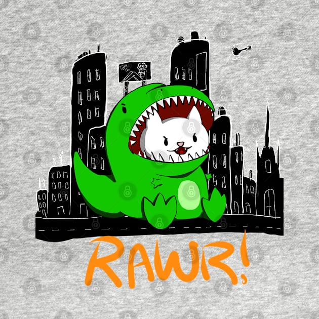Rawr Cat by tighttee